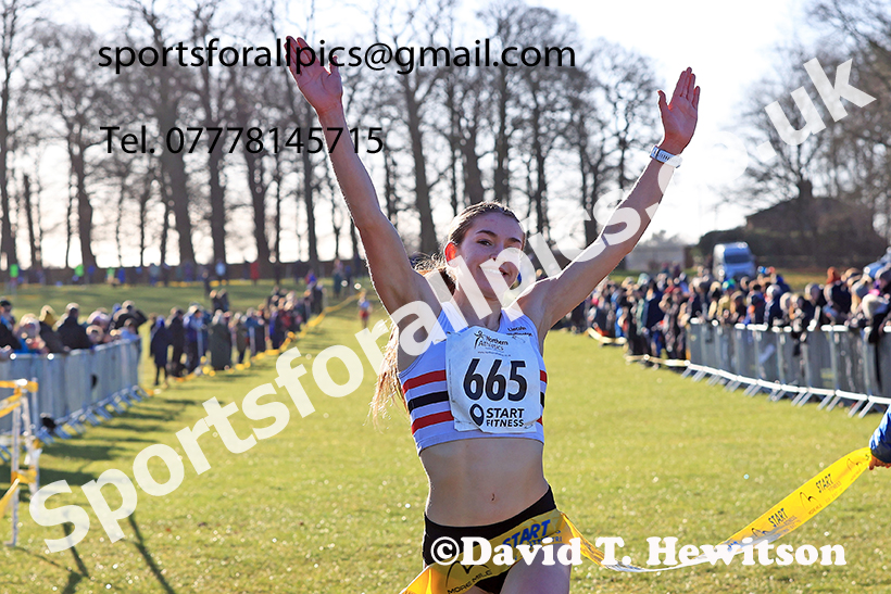 Womens under-17s 2025 Northern Cross Country Champs, Tatton Park, Knutsford, Cheshire. Photo: David T. Hewitson/Sports for All Pics